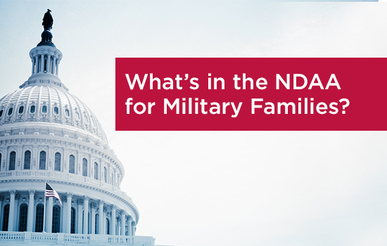 From Pay to Health Care, Here’s What’s In the New NDAA For Military Families