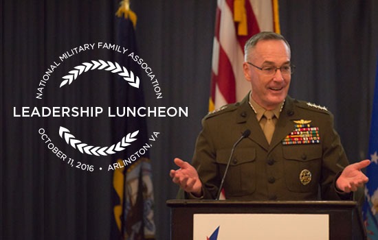 General Dunford Gets PersonalFocusing on Military Families, Including His Ownat 2016 NMFA Leadership Luncheon