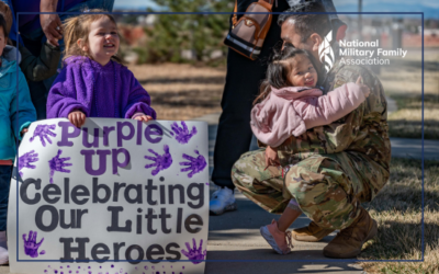 Celebrating Military Kids by Going Purple