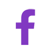 Purple Facebook logo 100px