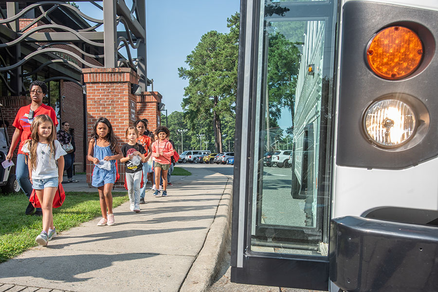 Military Kids School Bus