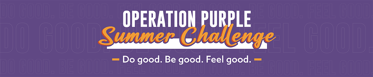 Operation Purple Summer Challenge web header