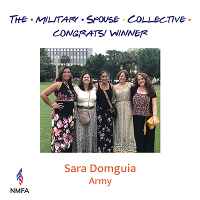 Military Spouse Collective Winner - Sara Domguia Military Spouse Collective Winner - Sara Domguia