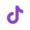 Purple TikTok logo 100px