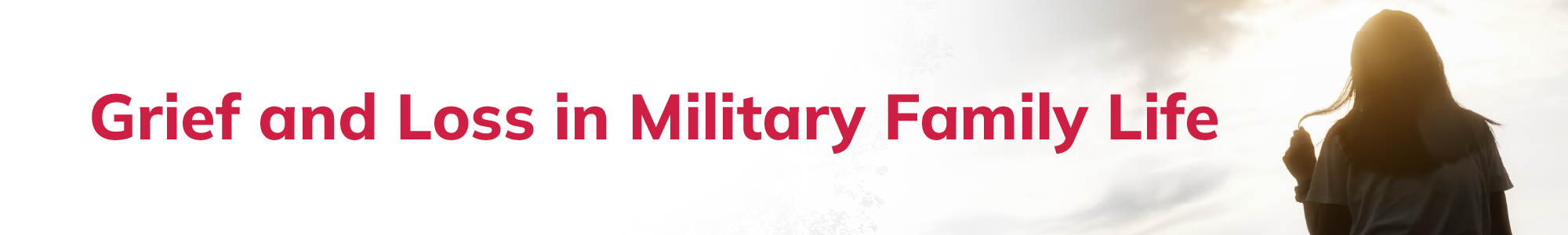 Grief and loss in military family life